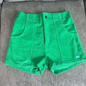 HAMMIES GREEN CORDUROY SHORTS SZ 28